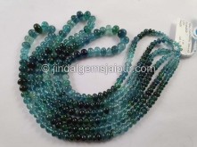 Blue Tourmaline Shaded Smooth Roundelle Beads -- TOURBG105 Blue Tourmaline Shaded Smooth Roundelle Beads -- TOURBG105