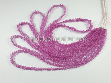 Pink Sapphire Faceted Drops Shape Beads Pink Sapphire Faceted Drops Shape Beads