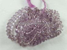 Pink Amethyst Concave Cut Roundelle Beads -- PNAMA63