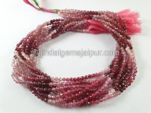 Pinkish Red Spinel Shaded Faceted Beads -- MSPA42