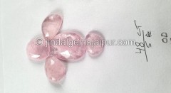 Morganite Rose Cut Slices