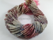 Multi Spinel Cut Cube Beads