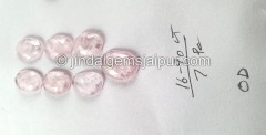 Morganite Rose Cut Slices