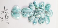 Larimar Rose Cut Slices