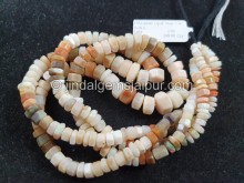 Multi Ethiopian Step Cut Bolt Beads -- ETOPA127