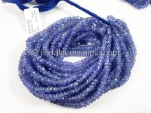 Tanzanite Faceted Roundelle Shape Beads