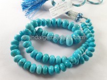 Turquoise Arizona Big Smooth Roundelle Beads -- TRQ272