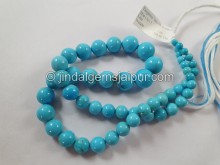 Turquoise Smooth Round Ball Beads