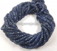 Blue Sapphire Faceted Roundelle Beads -- SPPH155