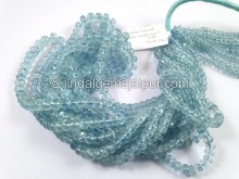 Aquamarine Smooth Roundelle Beads