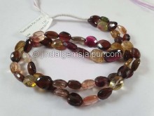 Tourmaline Faceted Oval Beads