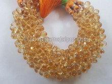 Citrine Smooth Drops Beads