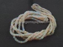 Yellow Ethiopian Opal Smooth Roundelle Beads -- ETOPA147