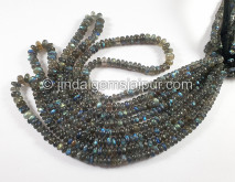 Labradorite Smooth Roundelle Shape Beads