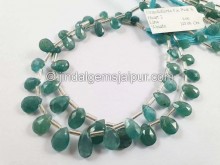 Grandidierite Faceted Pear Beads