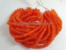 Carnelian Smooth Roundelle Beads -- CRNA29