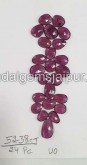 Purple Rhodolite Garnet Rose Cut Slices -- DERHDLT31