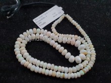 White Ethiopian Faceted Roundelle Beads -- ETOPA117
