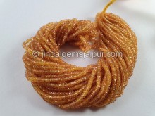 Yellow Songea Sapphire Faceted Roundelle Beads -- SPPH176 Yellow Songea Sapphire Faceted Roundelle Beads -- SPPH176