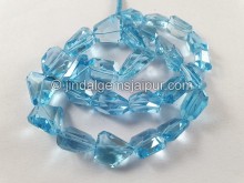 Sky Blue Topaz Faceted Nuggets Beads  --  SKBT36