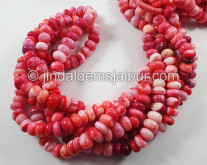 Multi Opal Smooth Roundelle Shape Beads
