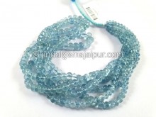 Aquamarine Smooth Roundelle Beads