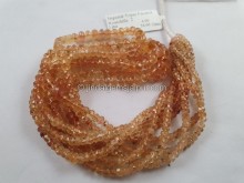 Imperial Topaz Faceted Roundelle Beads