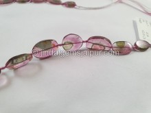 Watermelon Tourmaline Smooth Slices Beads