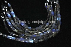 Labradorite far faceted chicklet beads
