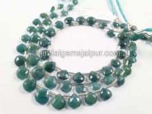 Grandidierite Faceted Heart Beads