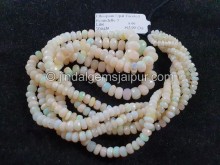 White Ethiopian Faceted Roundelle Beads -- ETOPA118 White Ethiopian Faceted Roundelle Beads -- ETOPA118