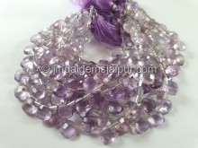 Pink Amethyst Faceted Fancy Heart Beads