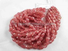 Rhodochrosite Faceted Oval Beads -- RHDC26