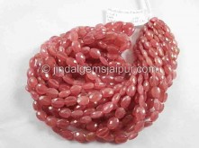 Rhodochrosite Faceted Oval Beads