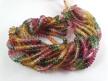 Tourmaline Smooth Roundelle Beads -- TURA518