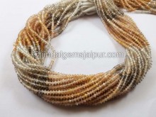 Multi moonstone micro german cut beads