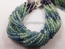 Fluorite micro cut cube beads