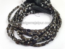 Black Spinel Faceted Chicklet Beads