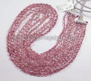Rubellite Light Faceted Oval Shape Beads Rubellite Light Faceted Oval Shape Beads