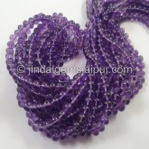 Amethyst Big Smooth Roundelle Beads