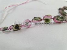 Watermelon Tourmaline Smooth Slices Beads -- TOWT105