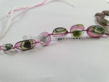 Watermelon Tourmaline Smooth Slices Beads -- TOWT105 Watermelon Tourmaline Smooth Slices Beads -- TOWT105
