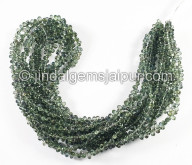 Green Sapphire Faceted Drops Beads
