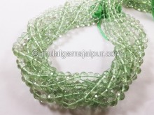 Green Amethyst Faceted Round Beads