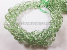 Green Amethyst Far Faceted Round Beads