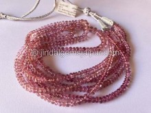 Baby Pink Tourmaline Smooth Roundelle Shape Beads Baby Pink Tourmaline Smooth Roundelle Shape Beads