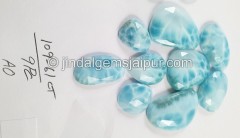 Larimar Rose Cut Slices