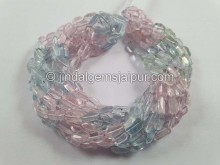 Multi Aquamarine Faceted Nugget Beads -- AQMA208 Multi Aquamarine Faceted Nugget Beads -- AQMA208