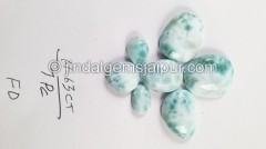 Larimar Rose Cut Slices