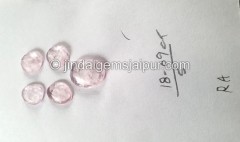 Morganite Rose Cut Slices